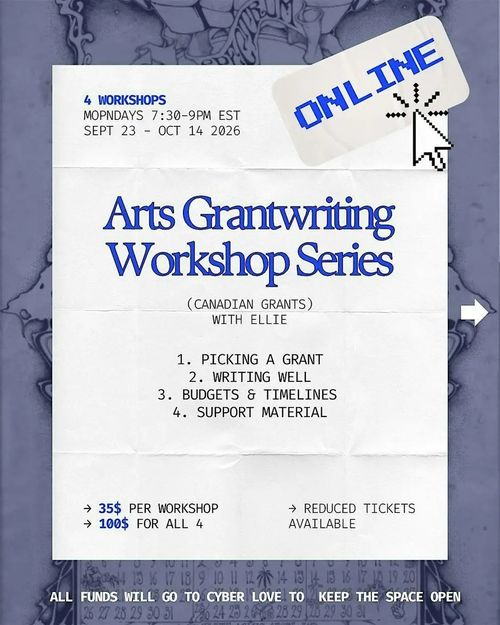 Art Grantwriting Workshop Series
