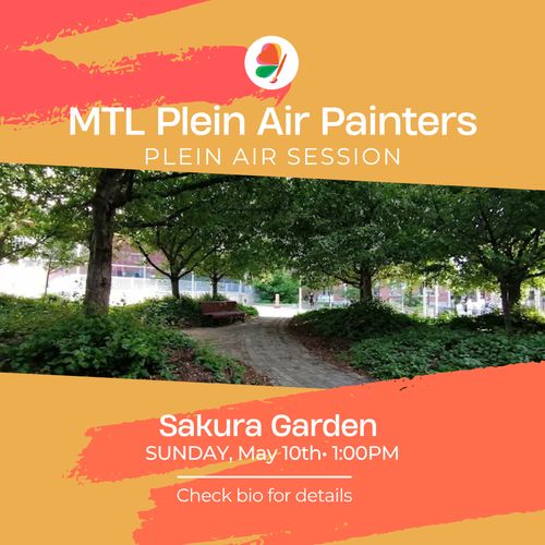Mtl Plein air painters, Plein air session