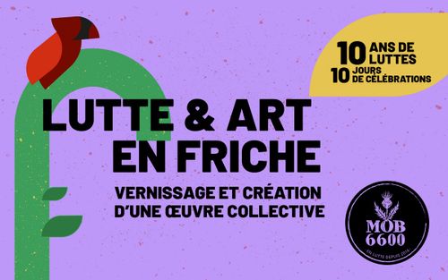 Lutte et art en friche. Vernissage
