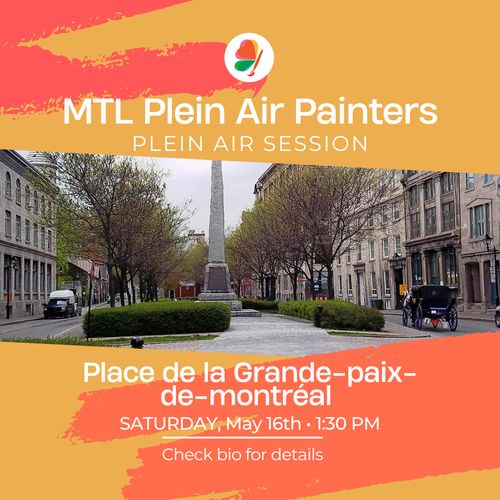 Mtl plein air painters, plein air session.